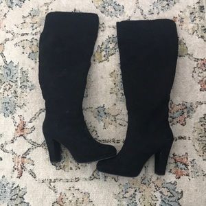 Black knee high boots